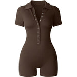 “ La belle “ Compression and Tummy control Romper short sleeve