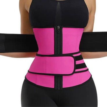 Pink Waist Trainer – Double Straps